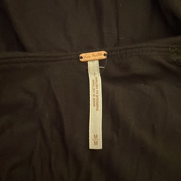 Free People women’s Medium dress skirt top shirt black Multi-way basic stretch - Picture 5 of 11